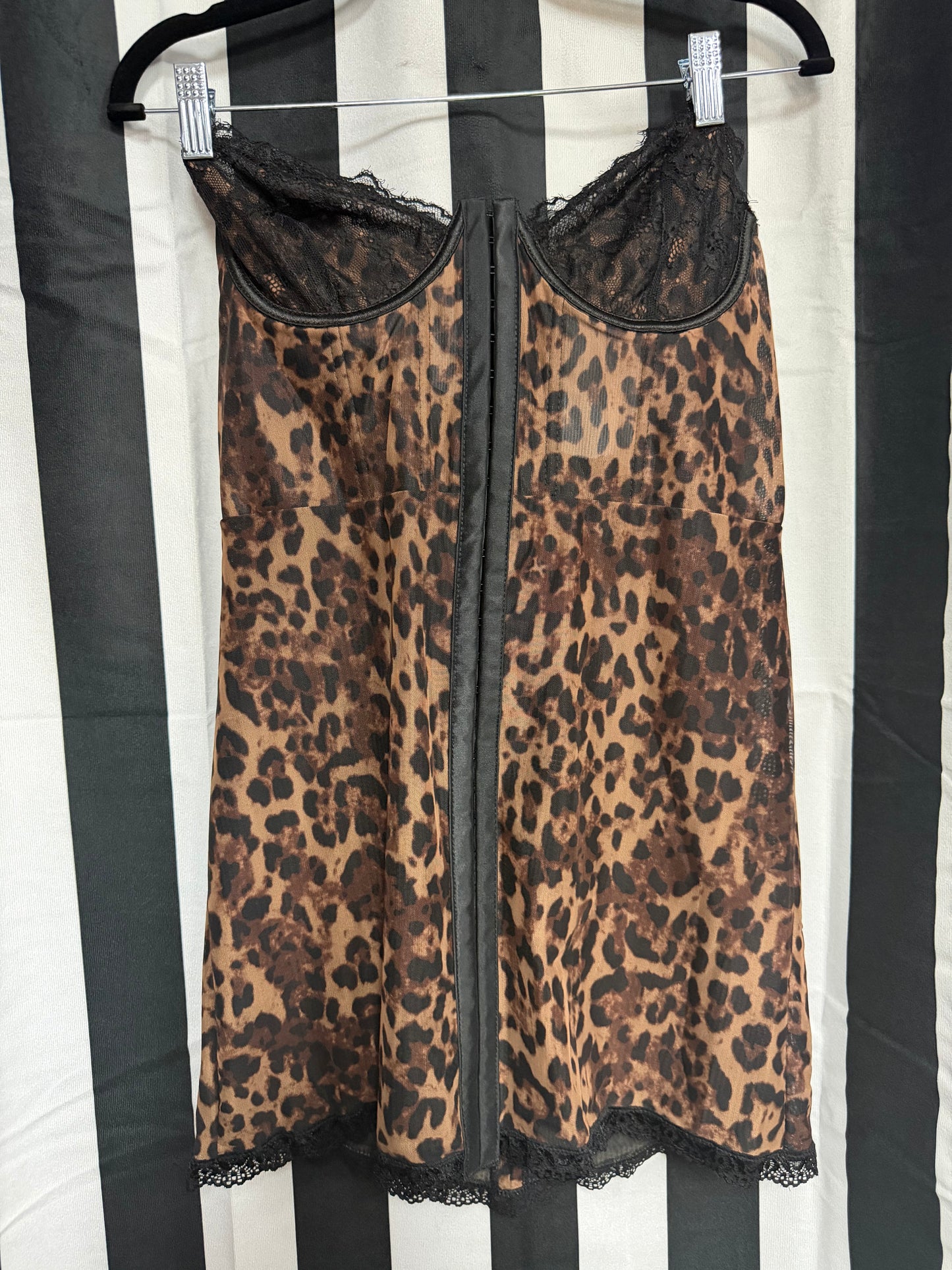 Current Mood Leopard Captivating Gazes Dress- XL