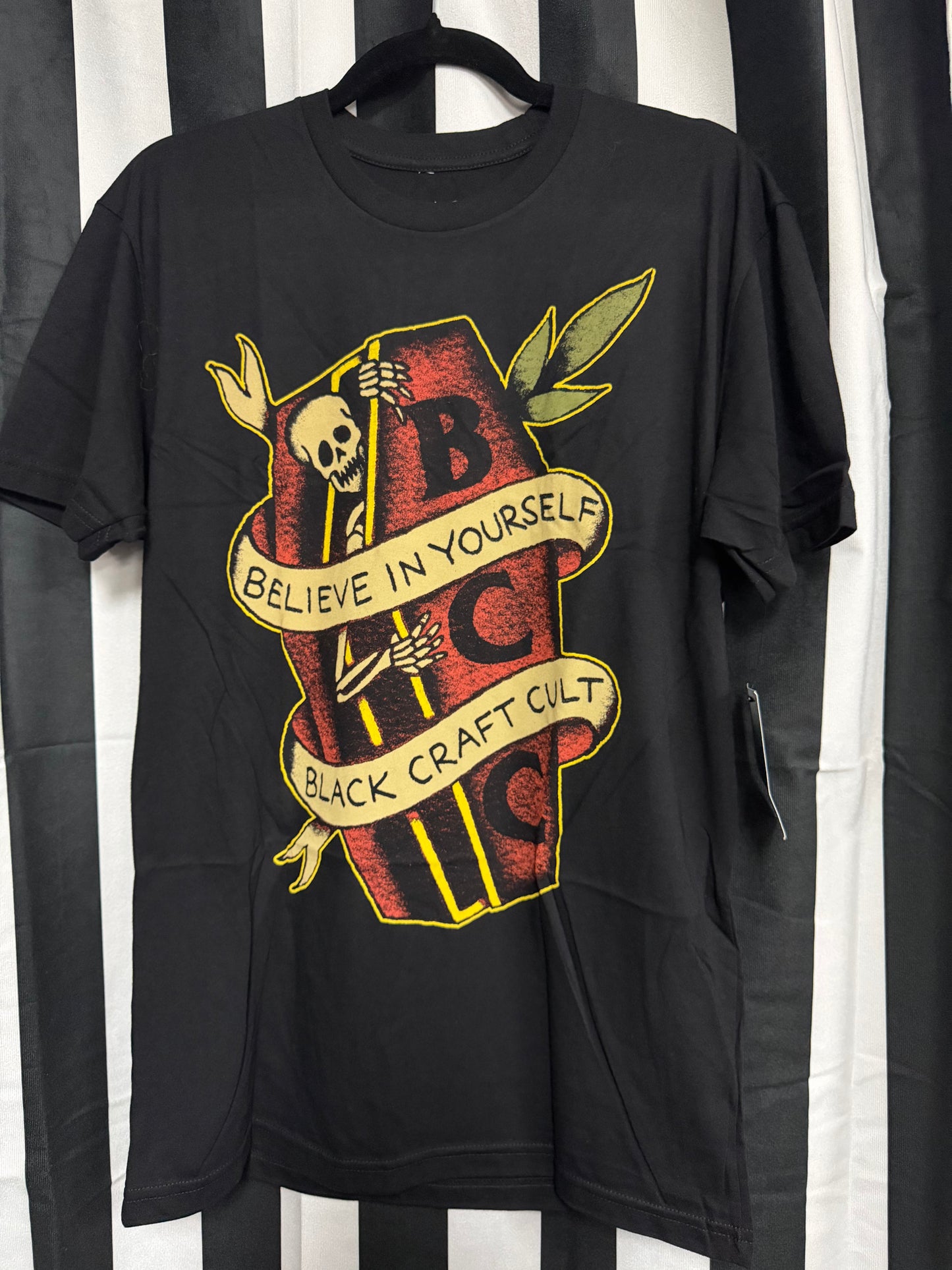 Authentic Blackcraft-Believe in Yourself Tattoo Shirt- Size M