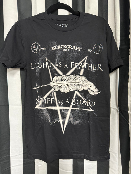 Authentic Blackcraft- Light as a Feather Stiff as a Board Shirt- Size XS