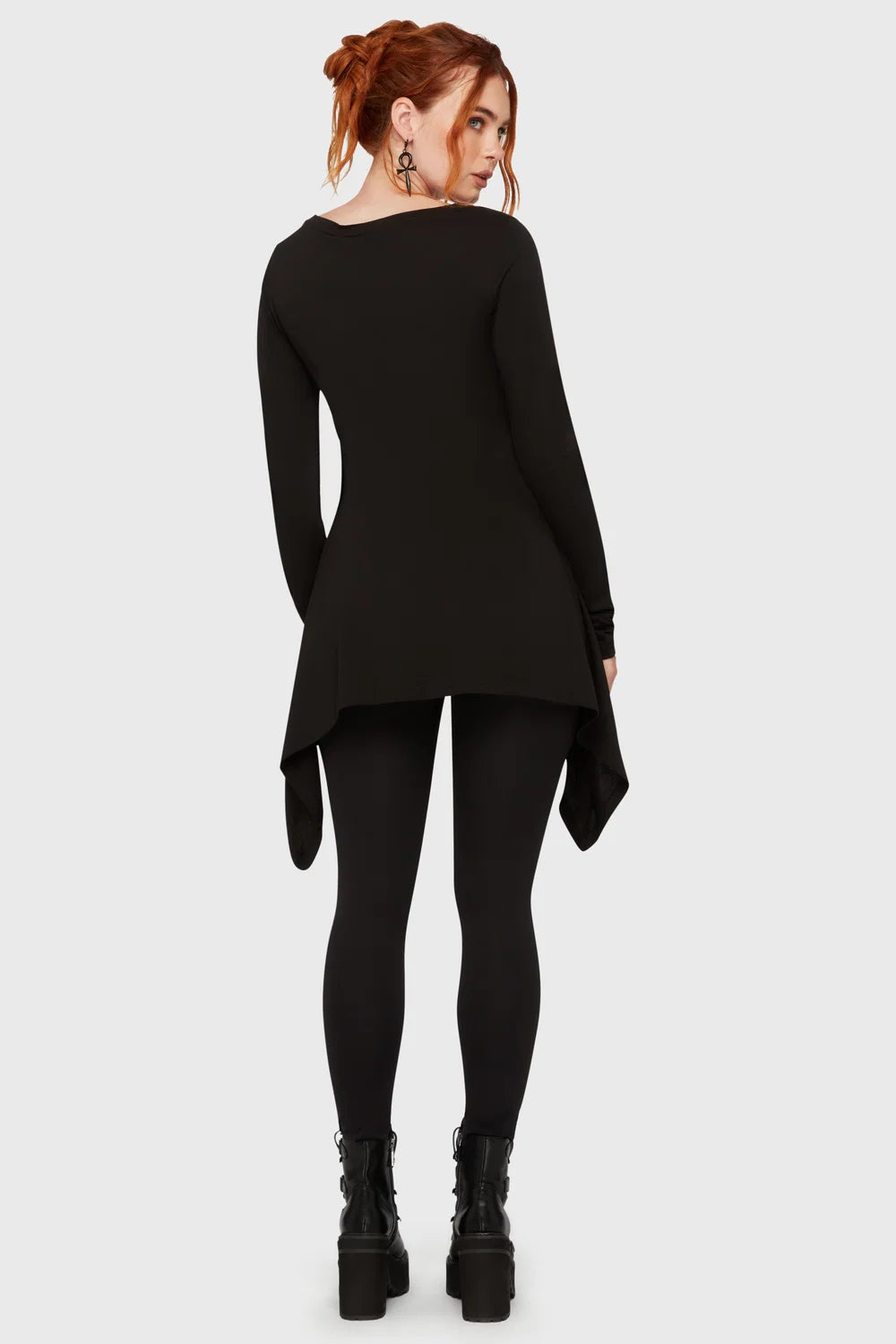 Killstar Cora Long Sleeve Top- Black- Size XS