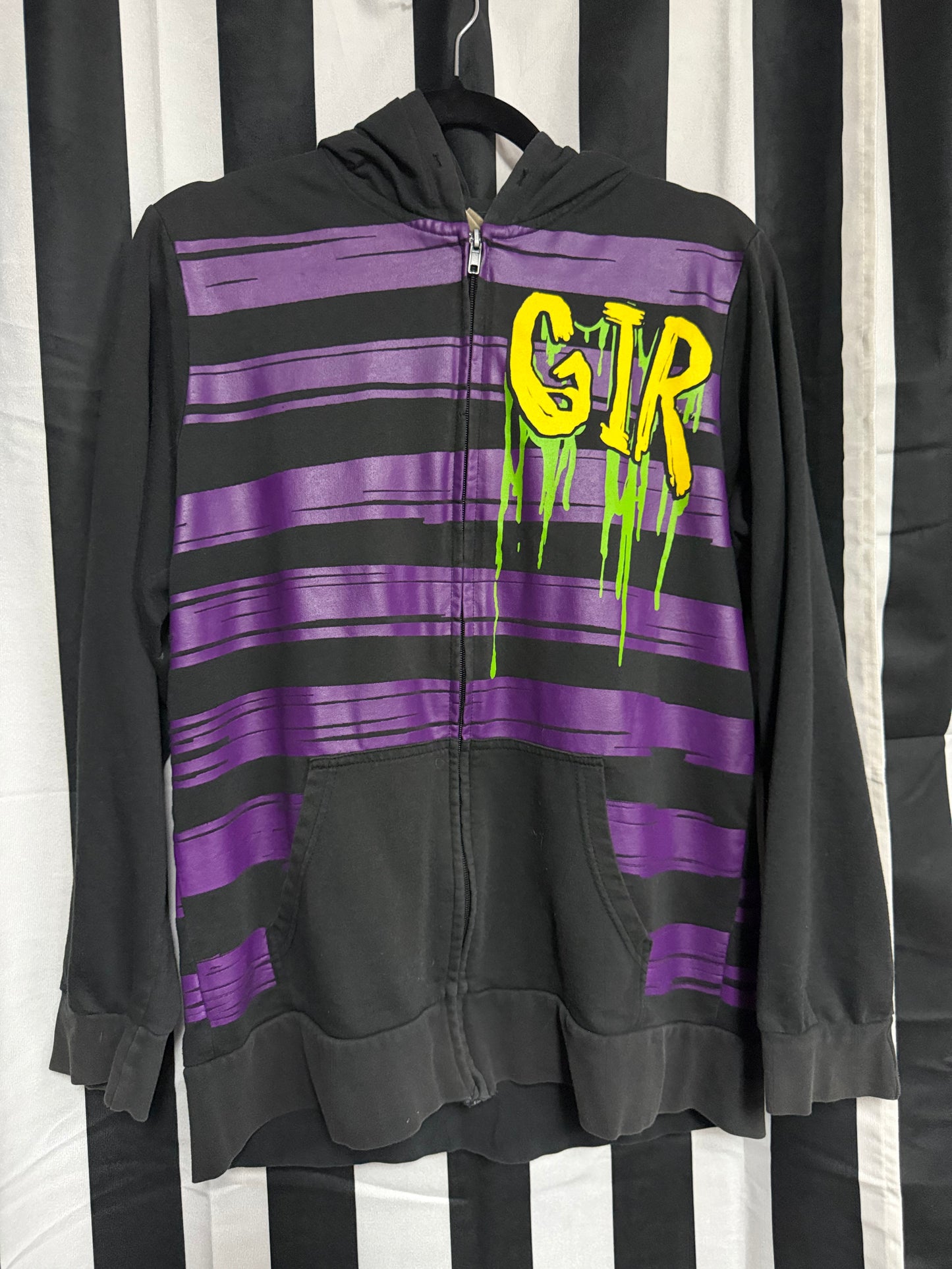 Vintage Mighty Fine -RARE Invader Sim GIR Hoodie- Size M