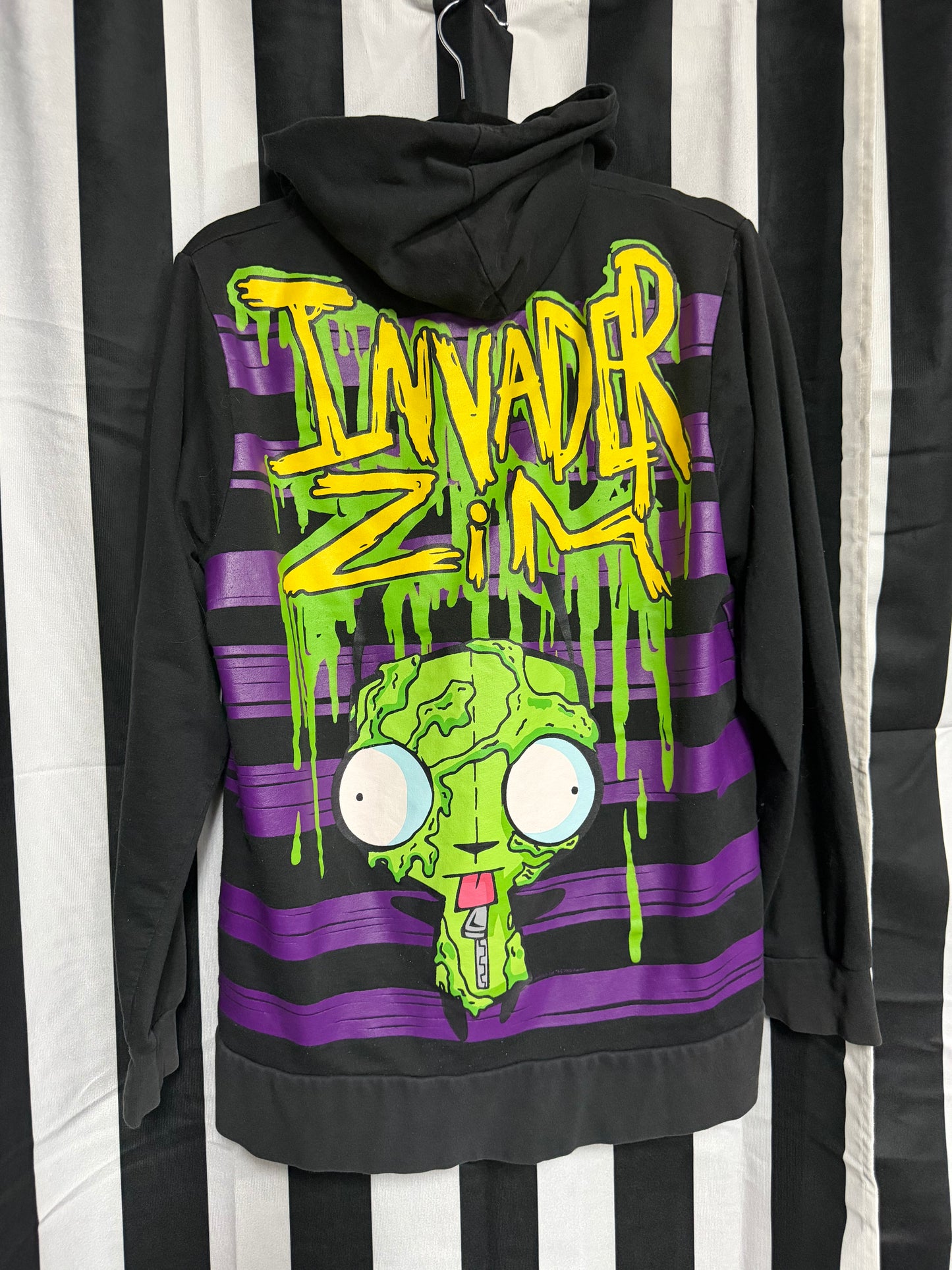 Vintage Mighty Fine -RARE Invader Sim GIR Hoodie- Size M