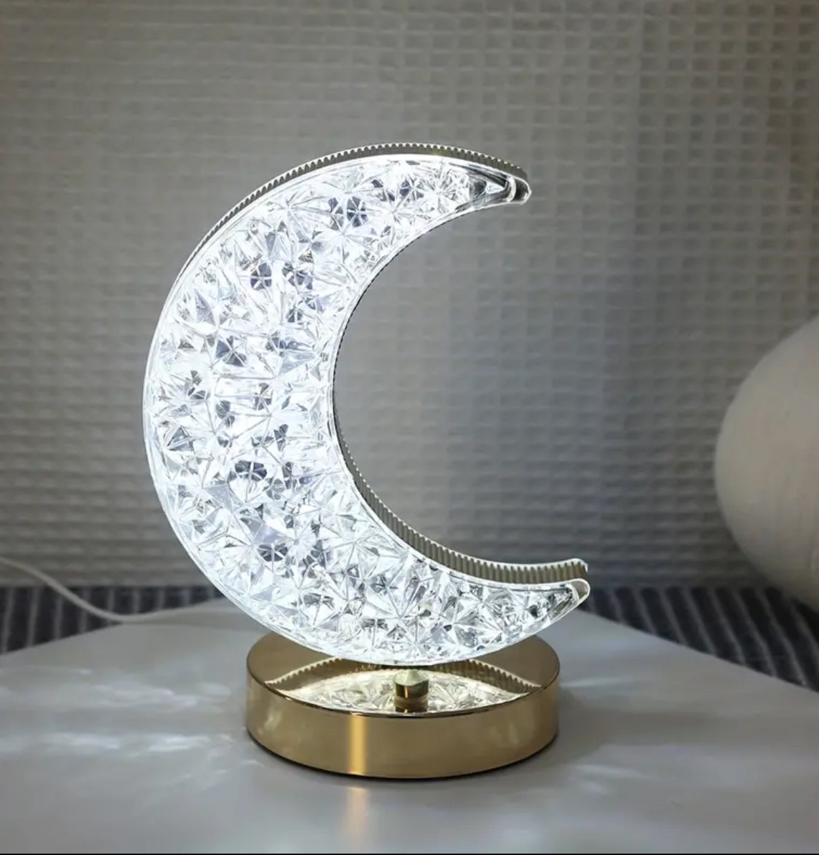 Touch Activated Multicolor Function Moon Table Lamp