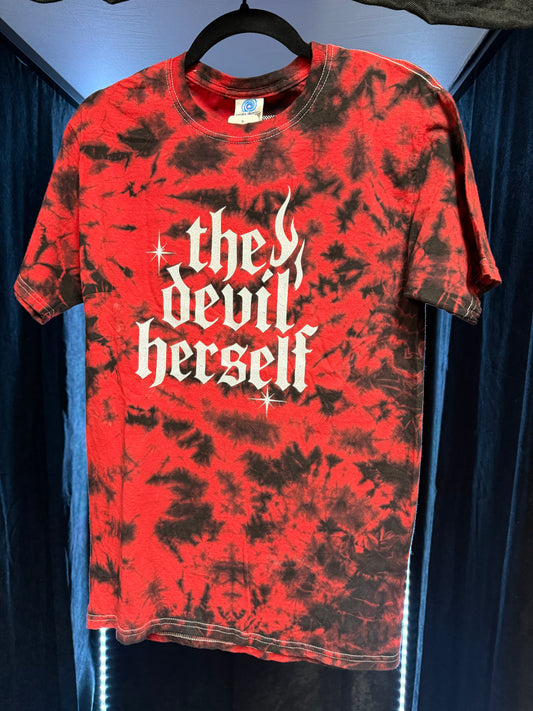 The Devil Herself Red/Black Tie Dye Unisex Shirt
