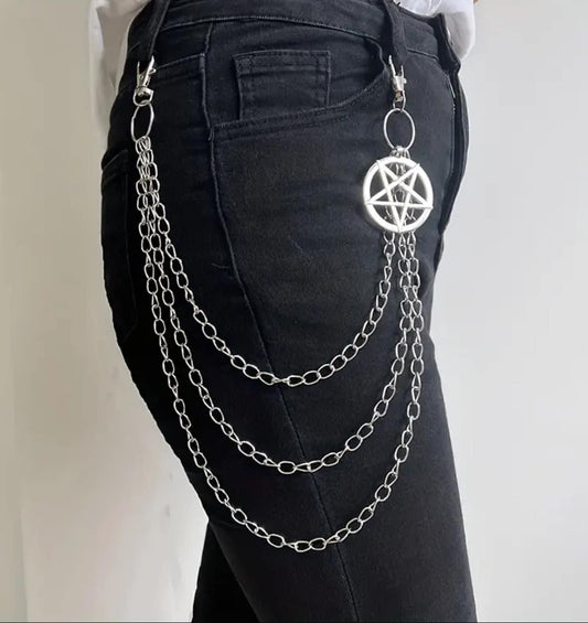 Gothic Pentagram Chain