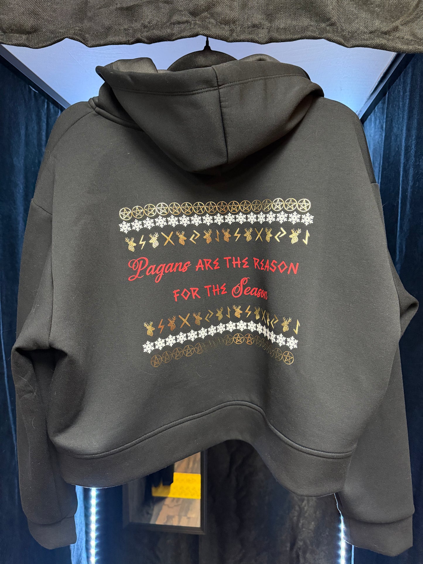 Pagans are the Reason for the Season Crop Hoodie