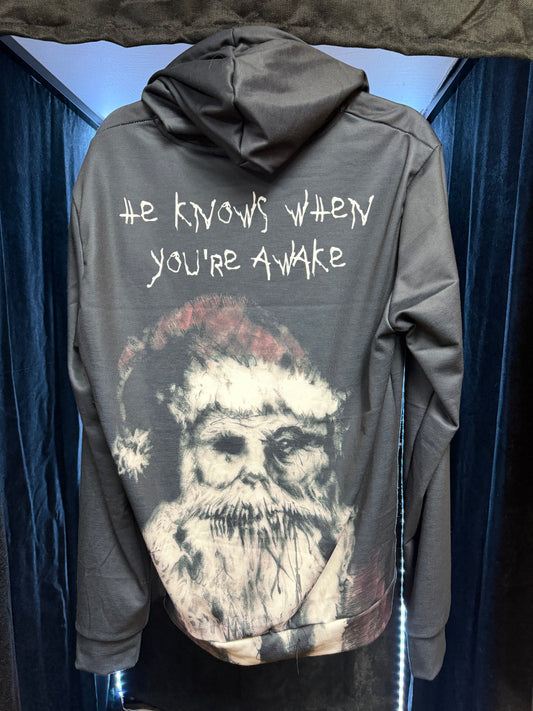 He Sees You When Your Sleeping Hoodie- Size M