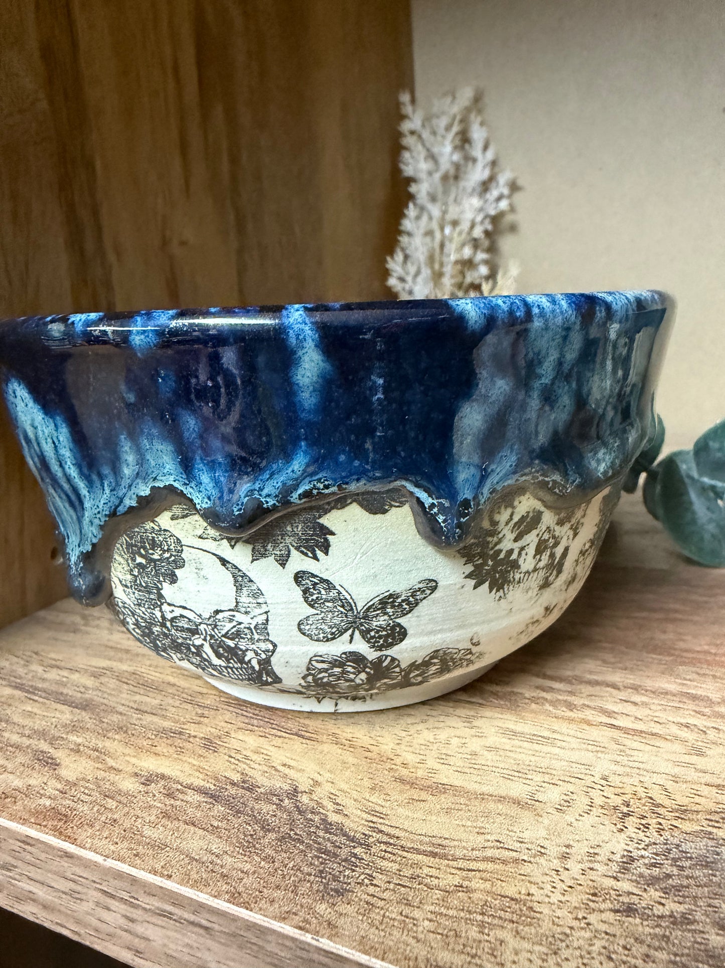 West Jensen - Floral Skulls Bowl