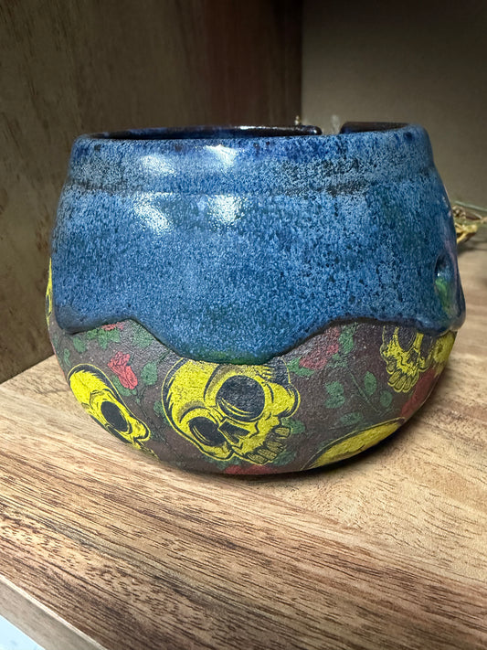 West Jensen - Skull & Roses Yarn Bowl