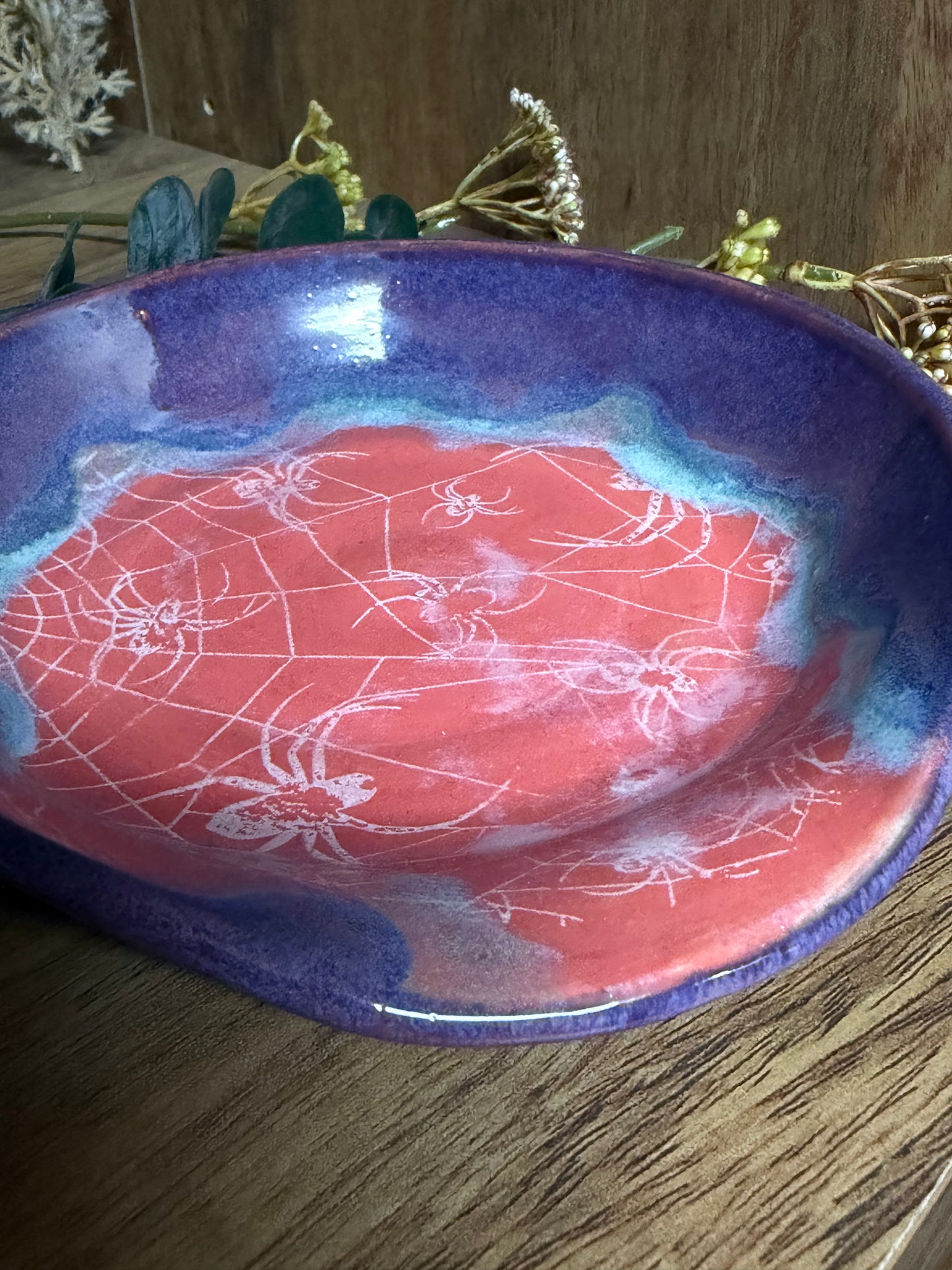 West Jensen - Pink Spiderweb/Spider Spoon Rest