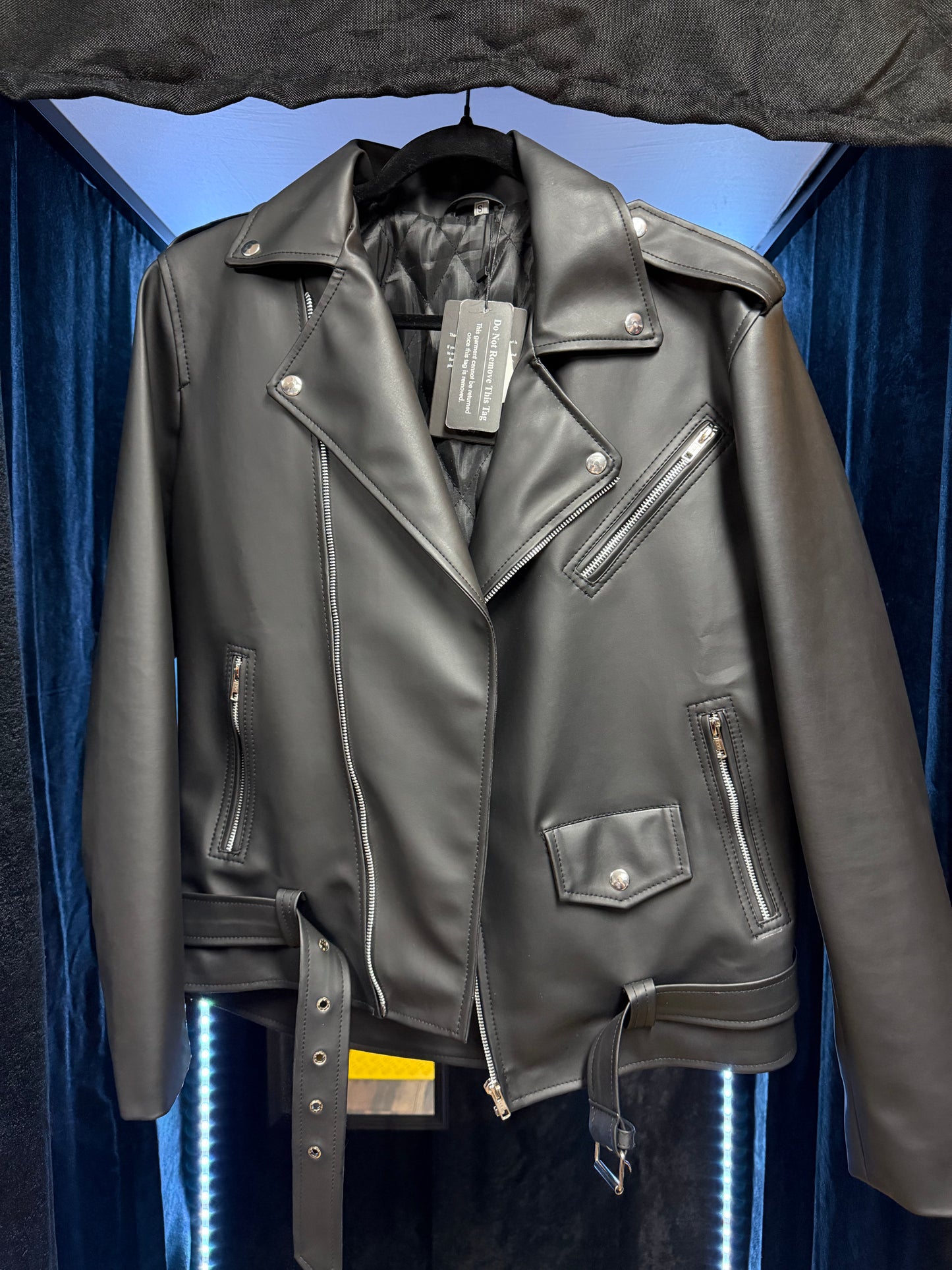 PU Leather Jacket- Size Small