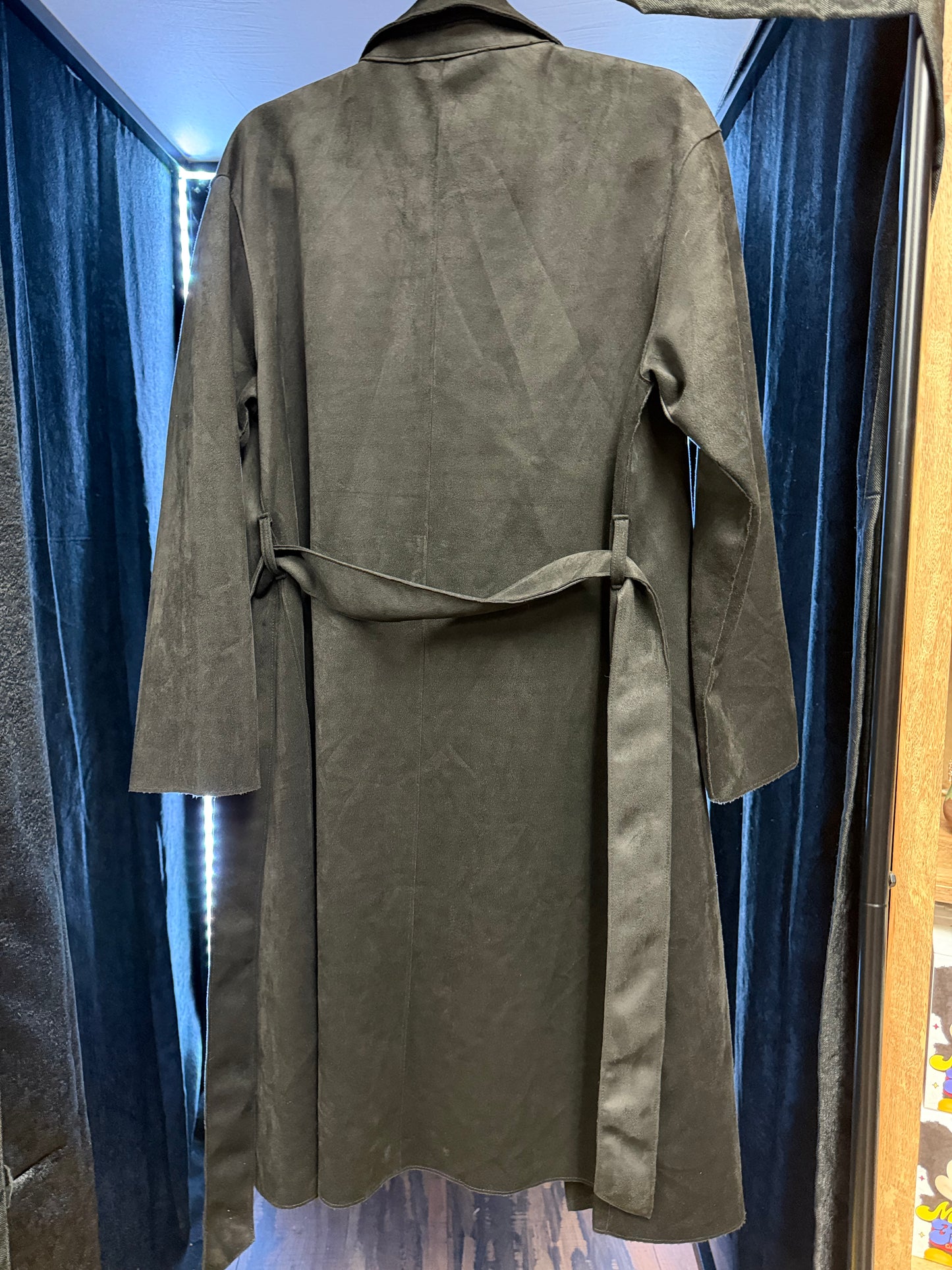Luxe- Moleskin Suede Coat- Size M/L