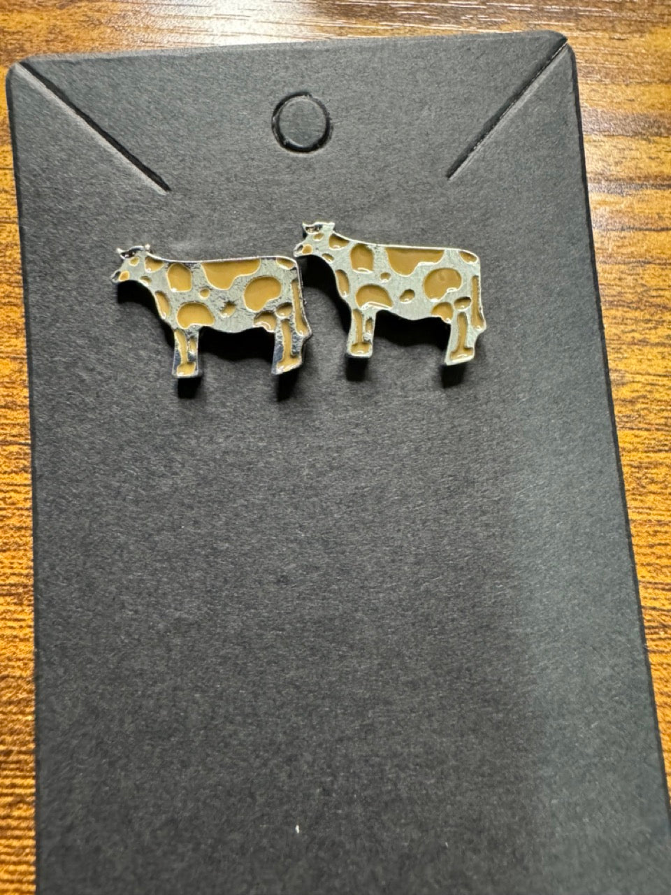 Colorful Cow Stud Earrings