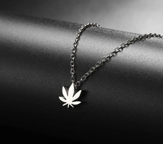 Stainless Steel 420 Leaf Necklace