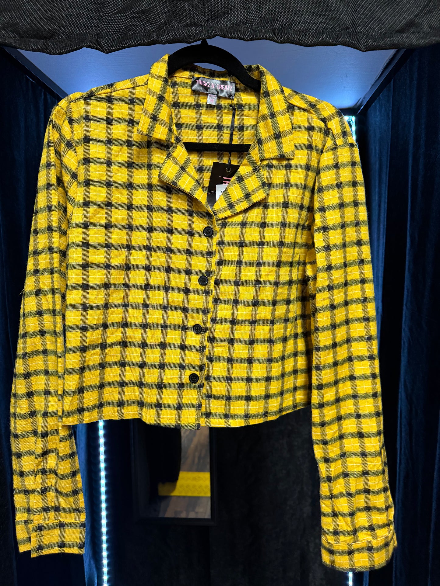 Dollskill- Yellow/Black Crop Jacket- Medium
