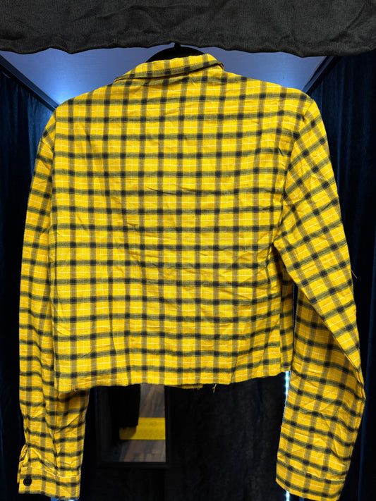 Dollskill- Yellow/Black Crop Jacket- Medium