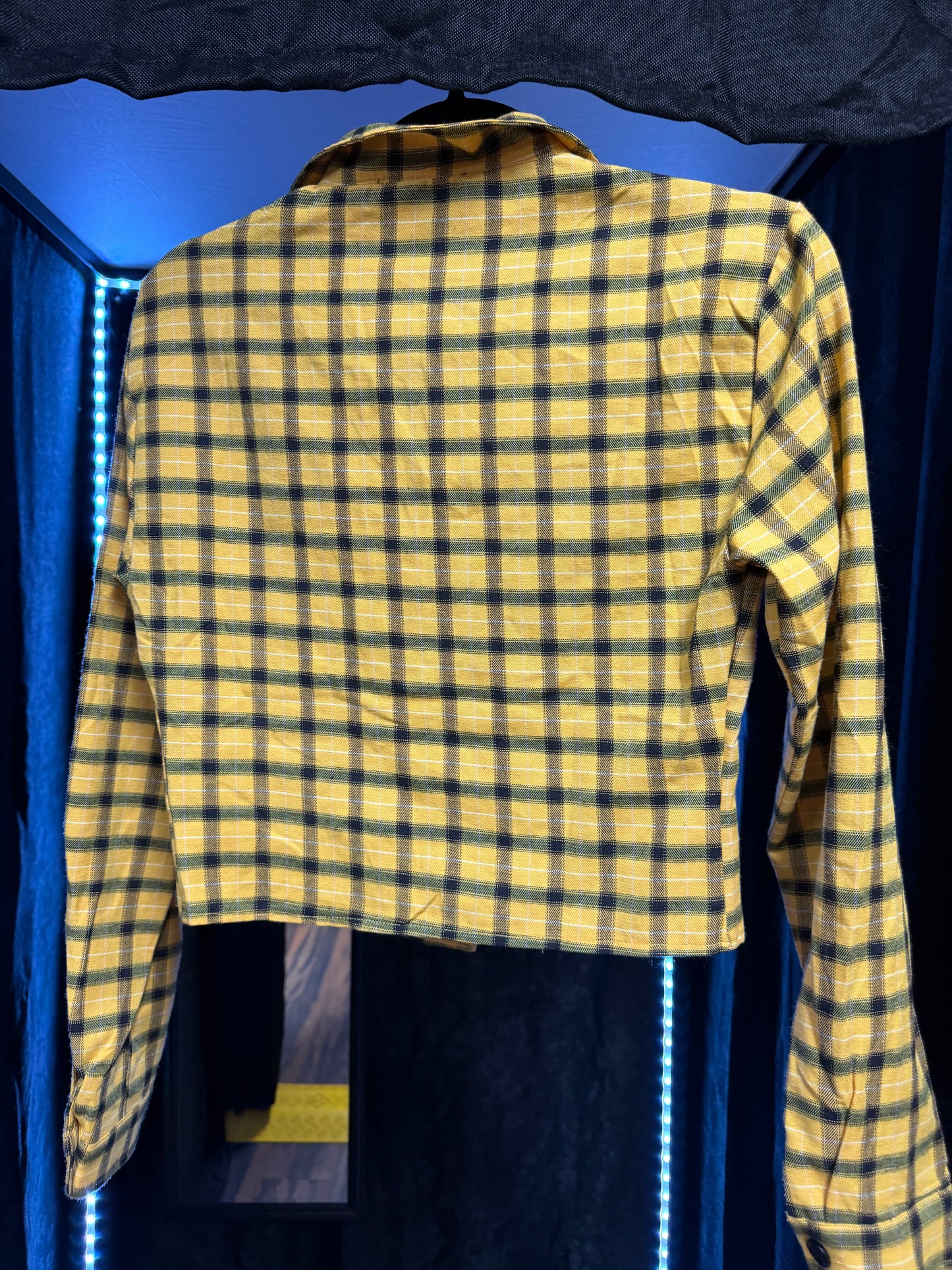 Dollskill- Light Yellow/Black Crop Jacket- XS