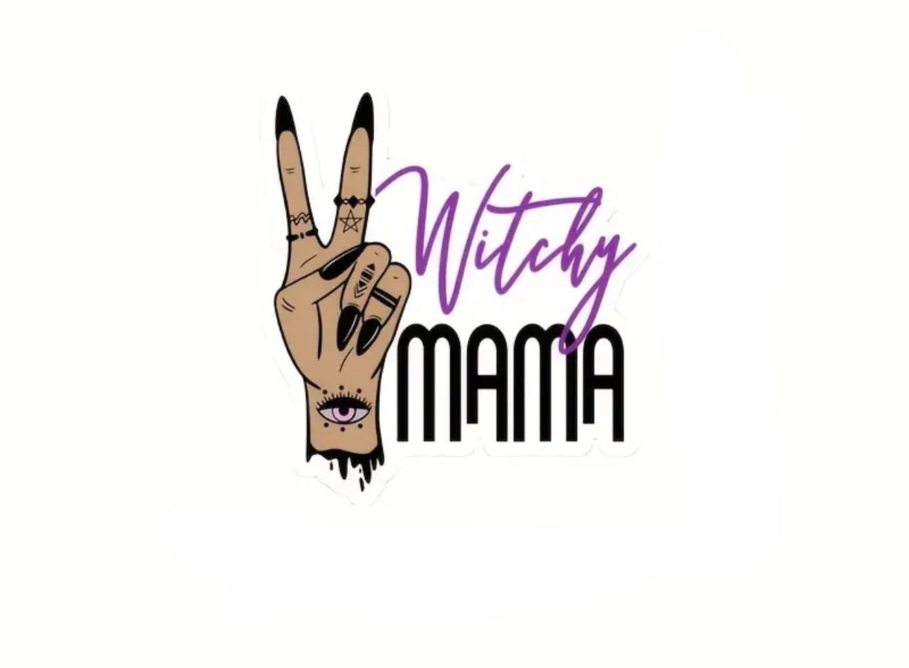 Witchy Mama Sticker, 5 x 5 inches