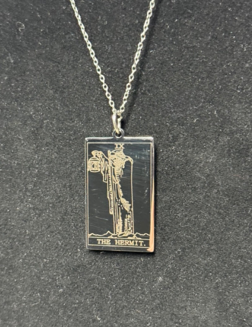 Stainless Steel Tarot Card Necklaces- Choose Your Card!