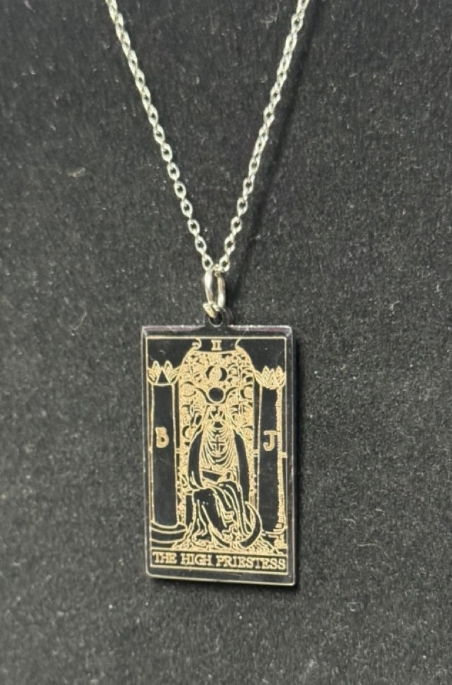 Stainless Steel Tarot Card Necklaces- Choose Your Card!