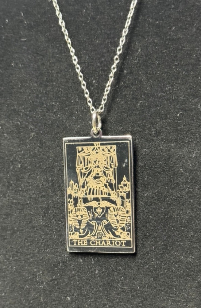 Stainless Steel Tarot Card Necklaces- Choose Your Card!