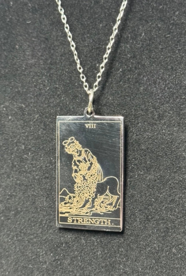 Stainless Steel Tarot Card Necklaces- Choose Your Card!