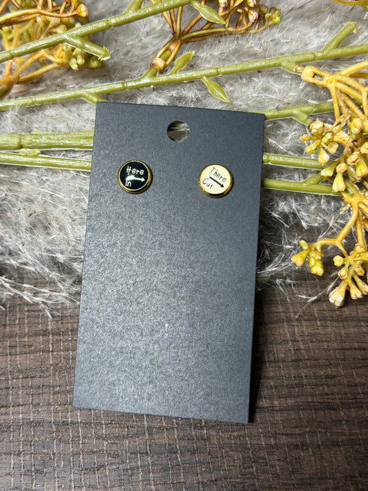 In Here, Out There Stud Earrings