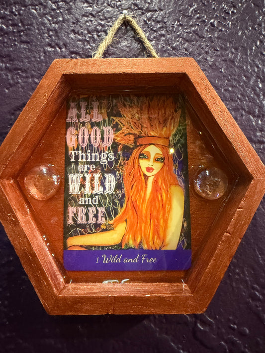 Handmade -Local Artist- Wild & Free Wall Hanger- Jakes Mom#15