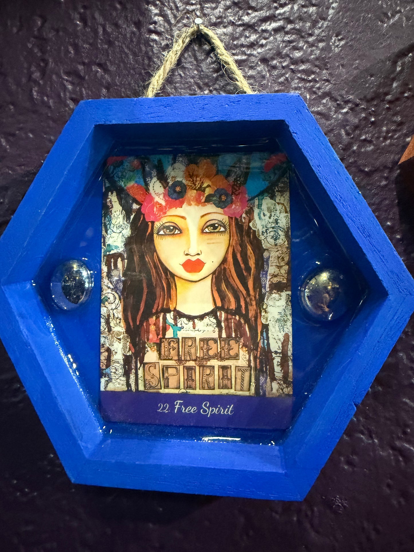 Handmade -Local Artist- Free Spirit Wall Hanger- Jakes Mom#15