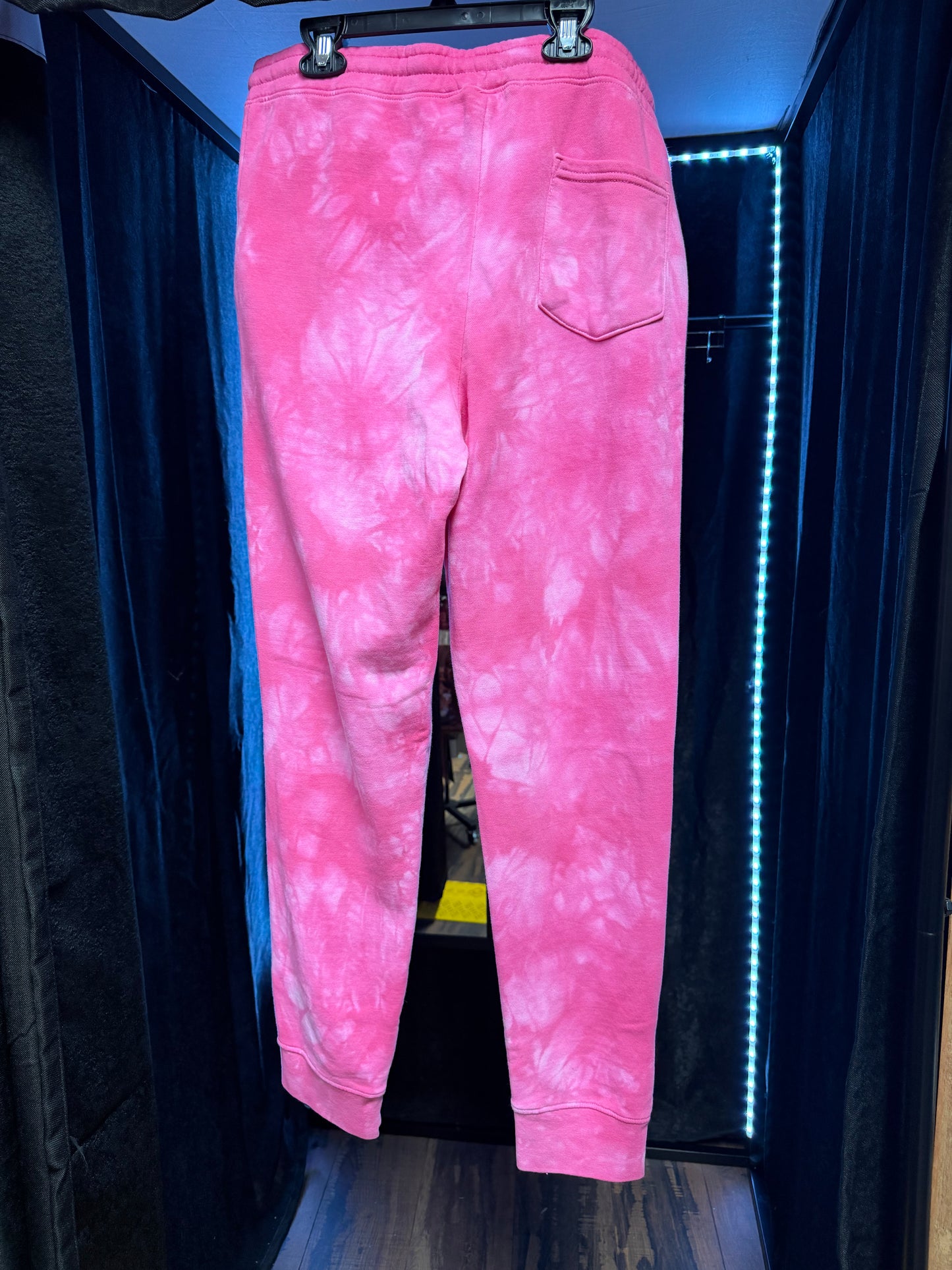 Authentic Blackcraft- Pink Tie Dye Rose Sweatpants- Size Med