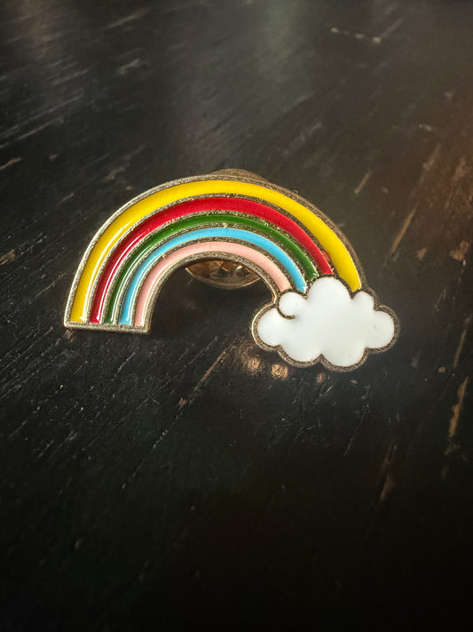 🌈 Rainbow Cloud Enamel Pin