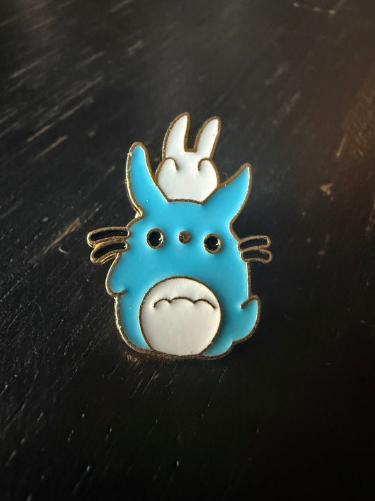 Totoro-🩵 Blue Forest Spirit Enamel Pin