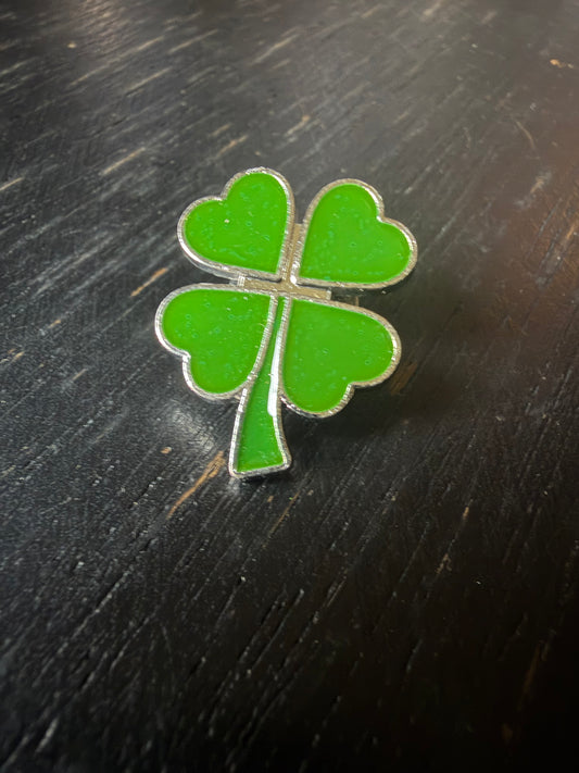 🍀 Four-Leaf Clover Enamel Pin