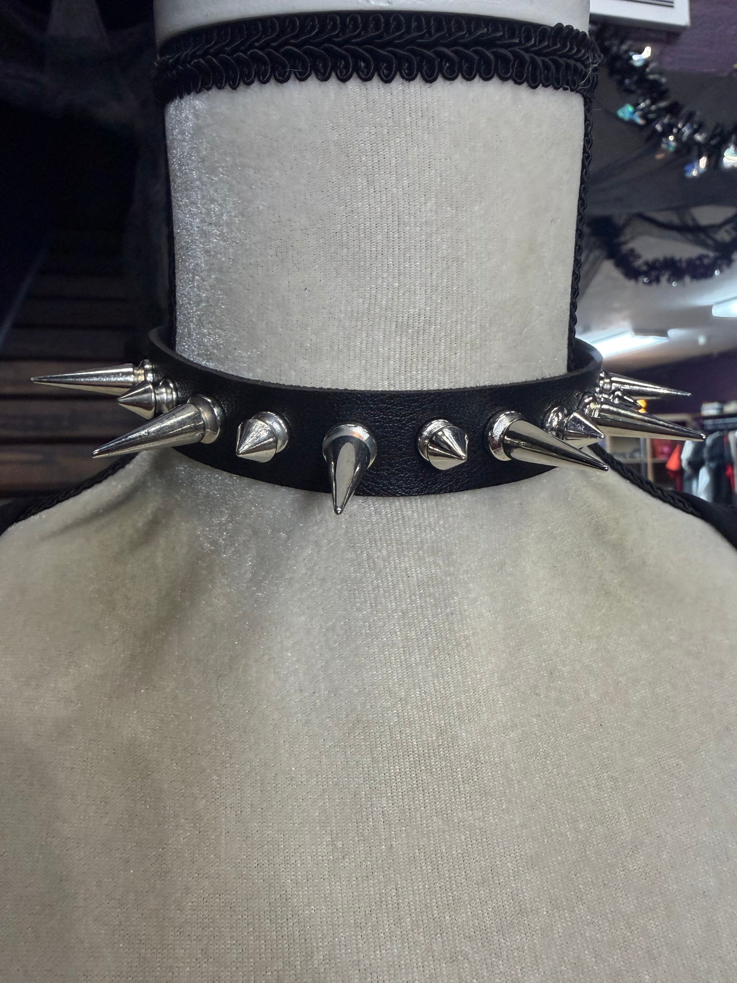 Spiked Rivet Choker
