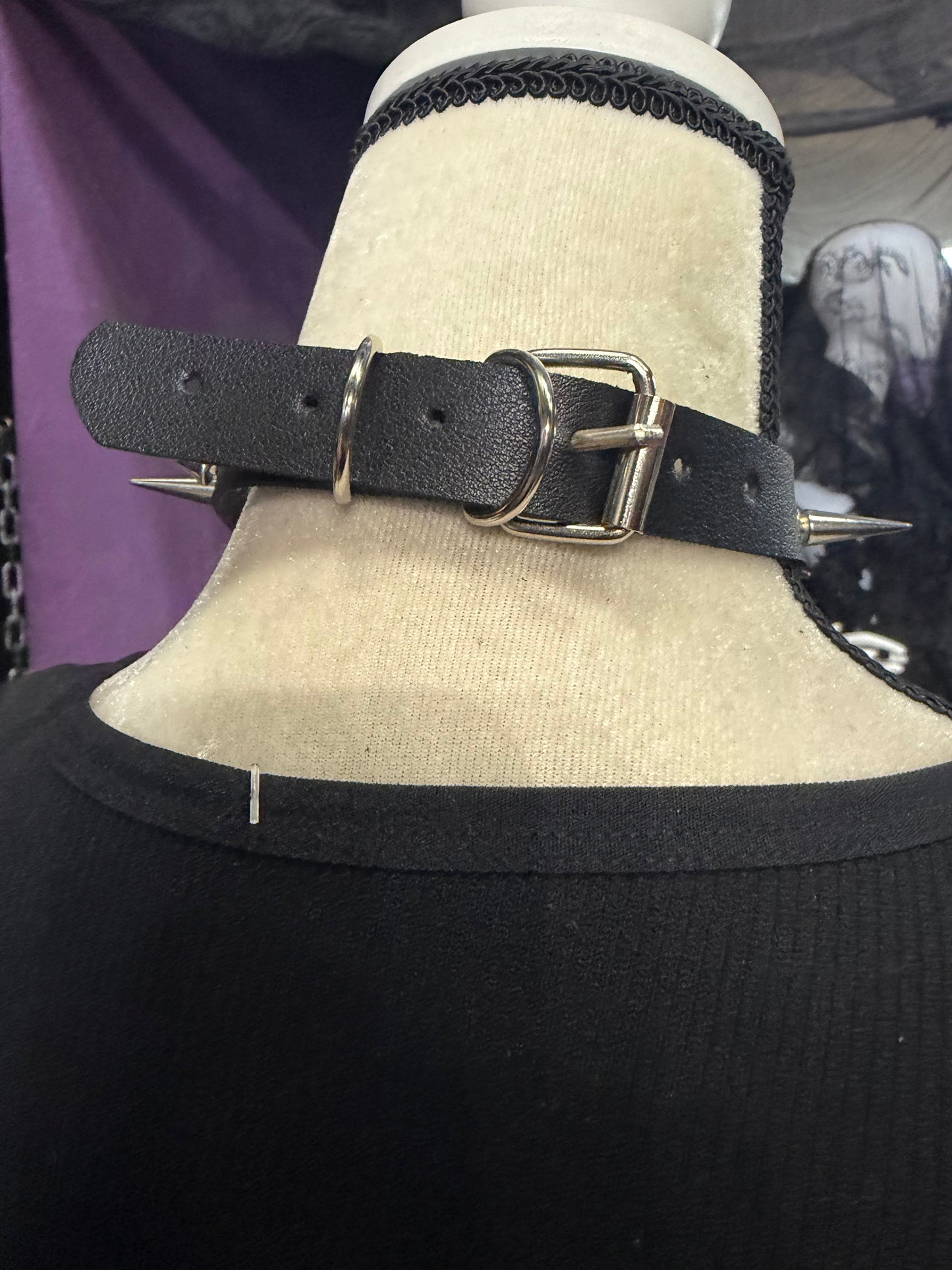 Spiked Rivet Choker