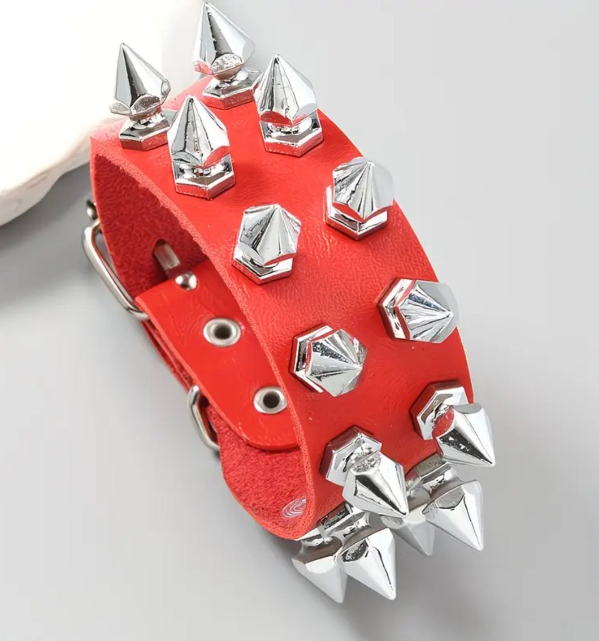 Cone Spiked Buckle Bracelets