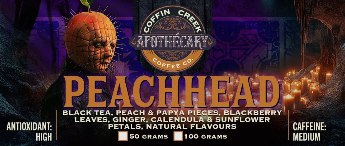 Peachhead Tea - Ginger Peach Black Tea- 50 Grams