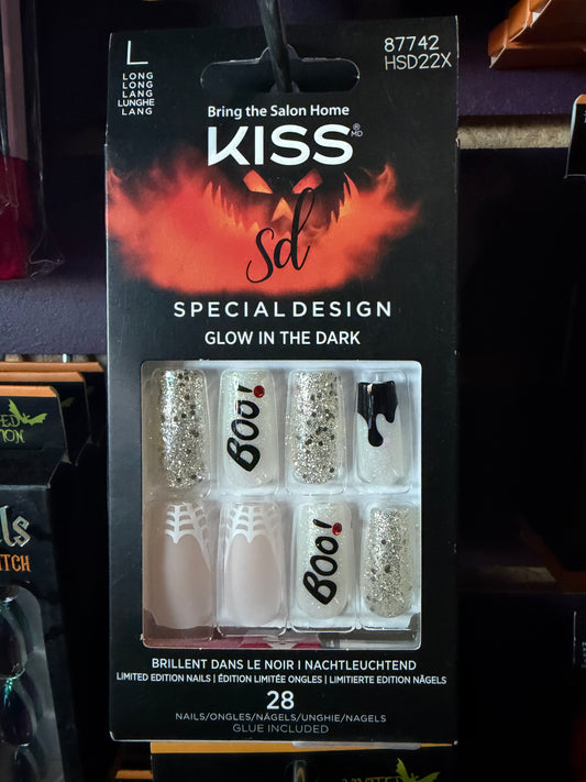 Kiss- Glow In The Dark BOO Nails