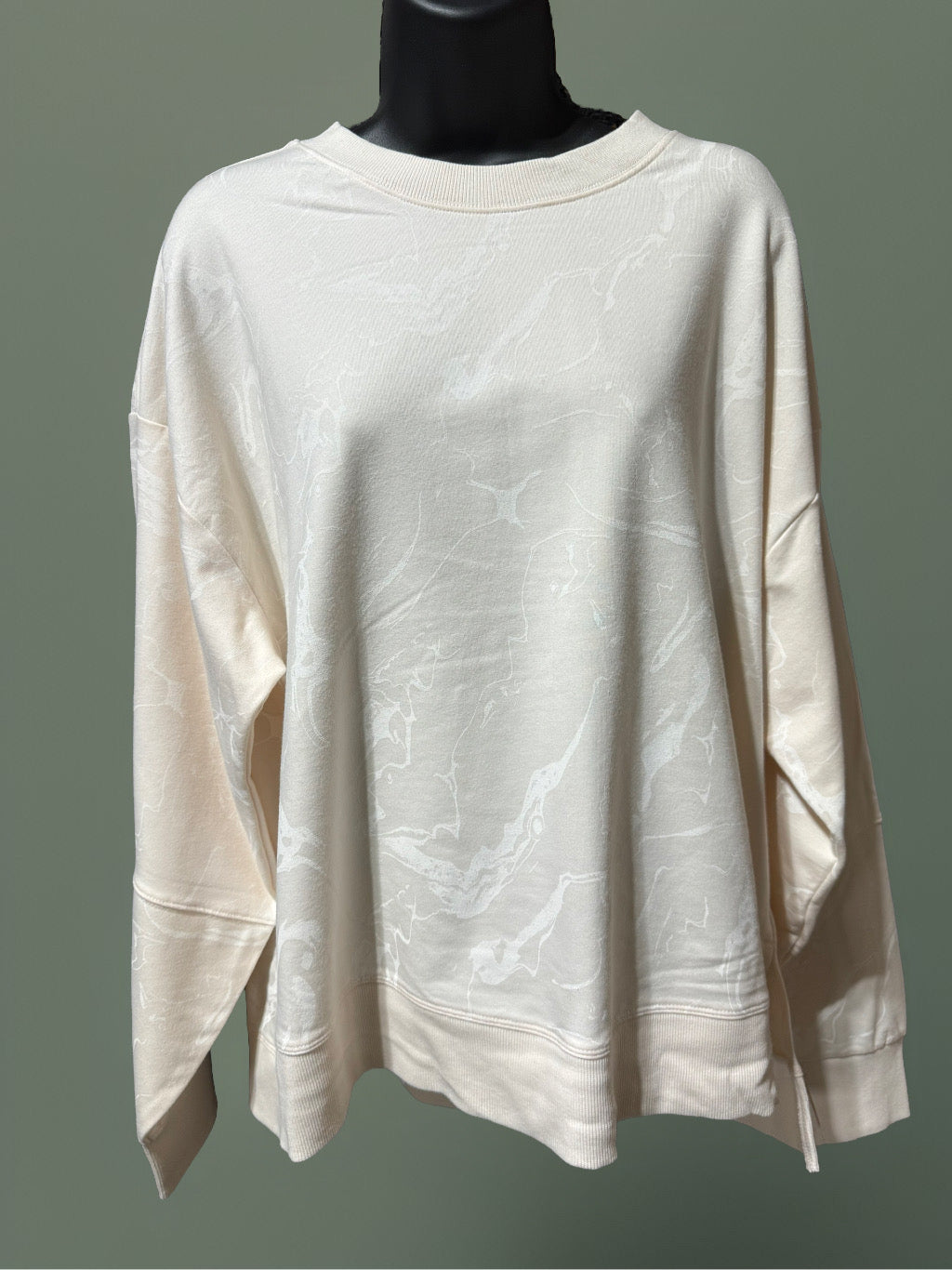 Women's All In Motion French Terry Crewneck Sweatshirt — Ivory