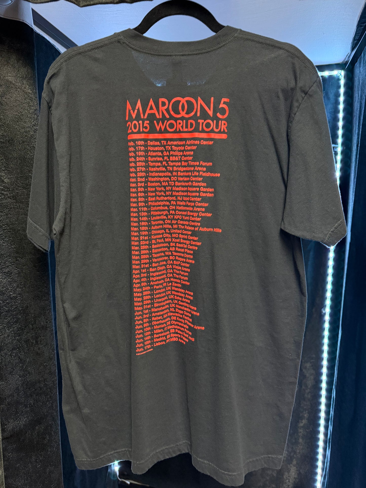 Maroon 5 - 2015 World Tour Shirt