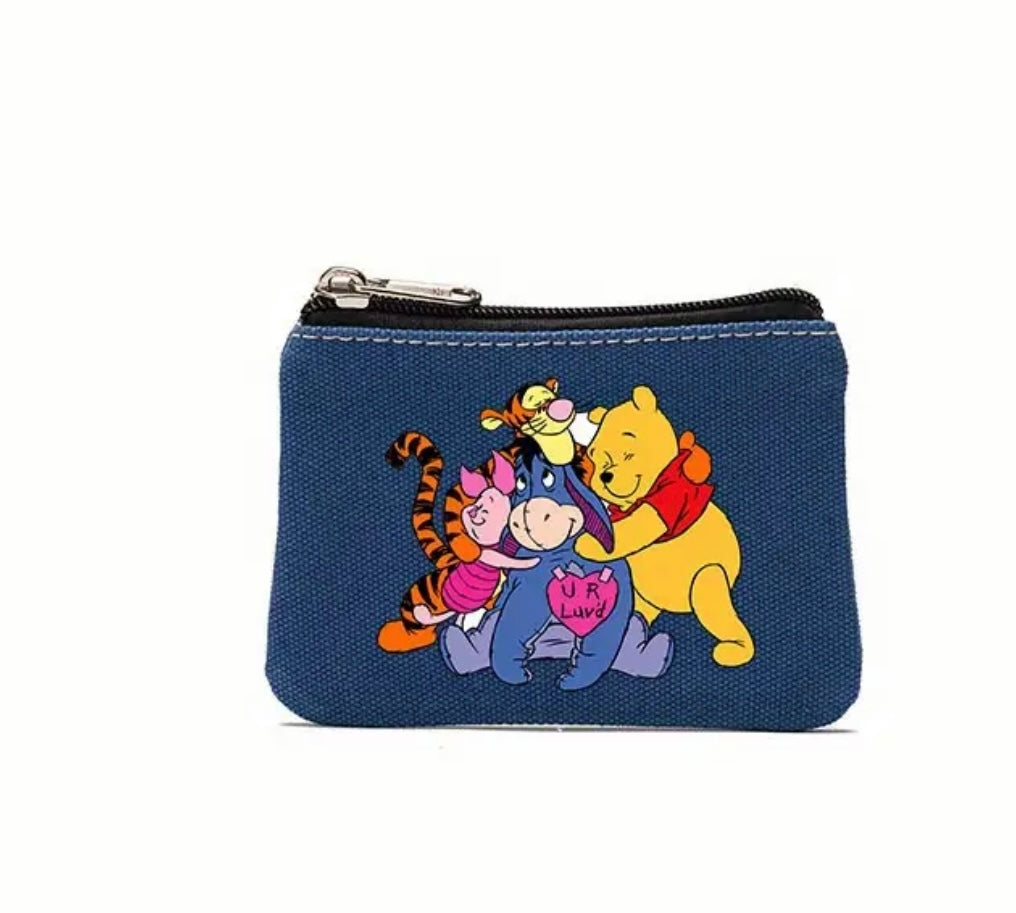 Winnie the Pooh Canvas Coin Purse