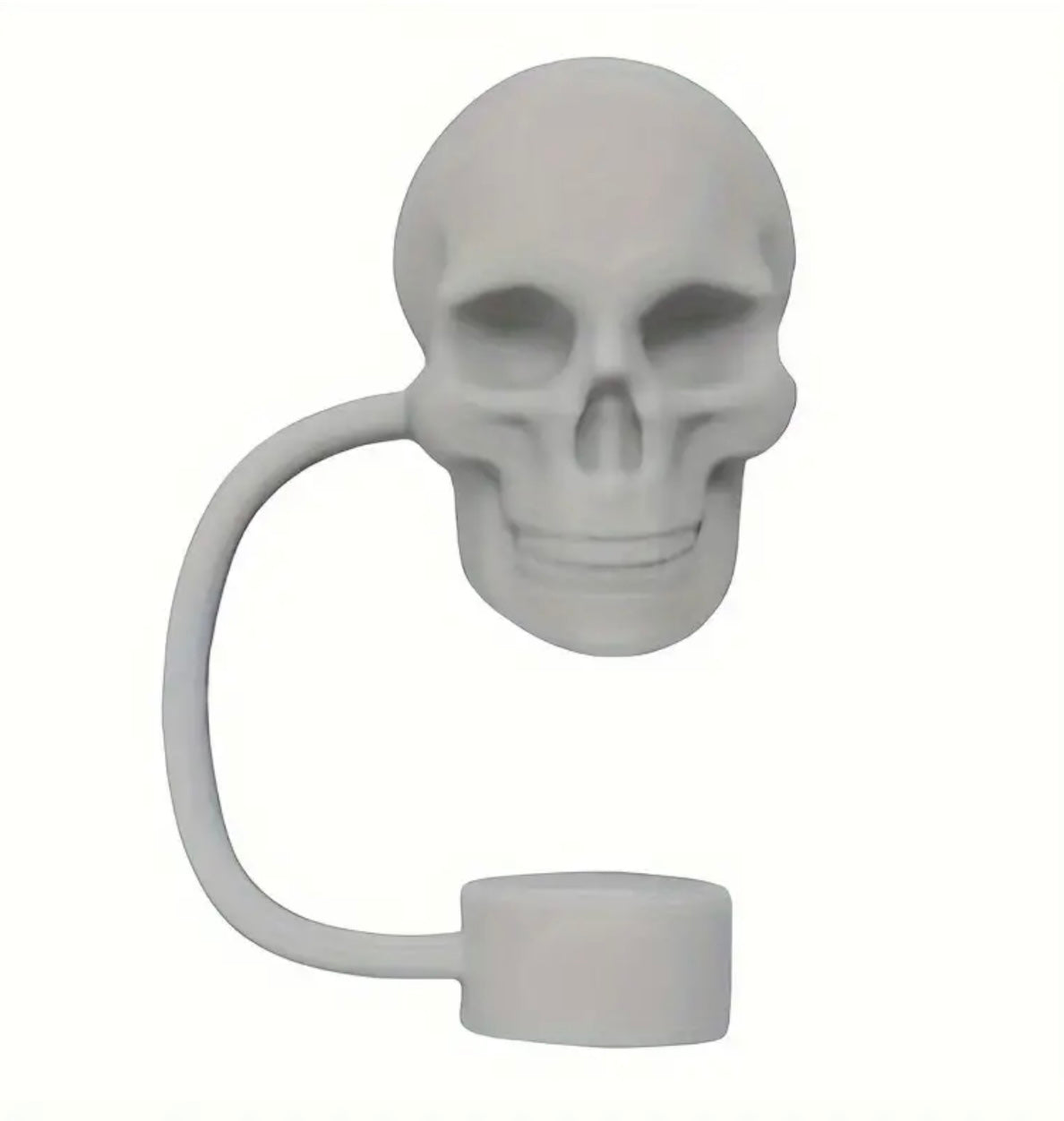 Silicone Skull Straw Toppers