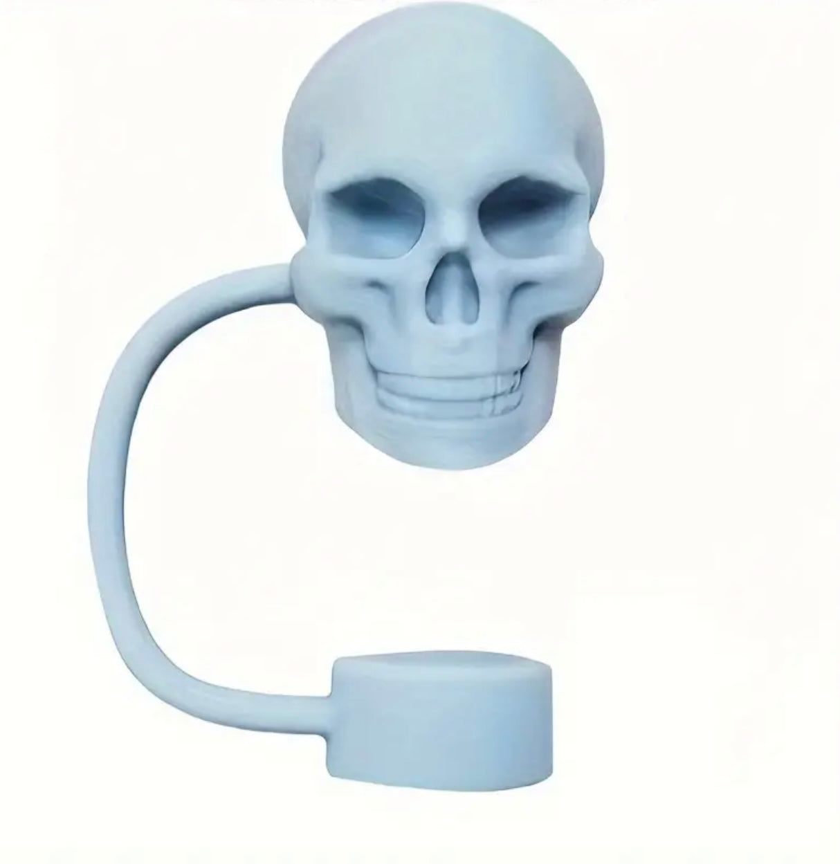 Silicone Skull Straw Toppers