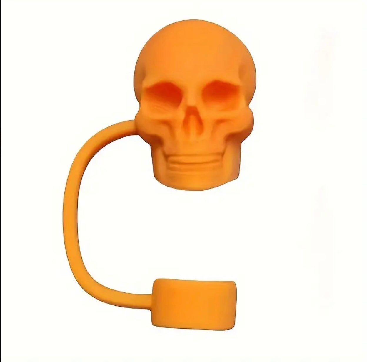 Silicone Skull Straw Toppers