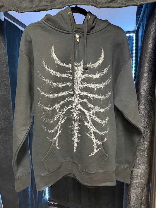 Authentic Blackcraft Baphomet Skeleton Zip-up Hoodie