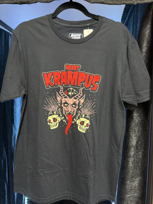 Monsters & Martians- Merry Krampus Shirt- Size M