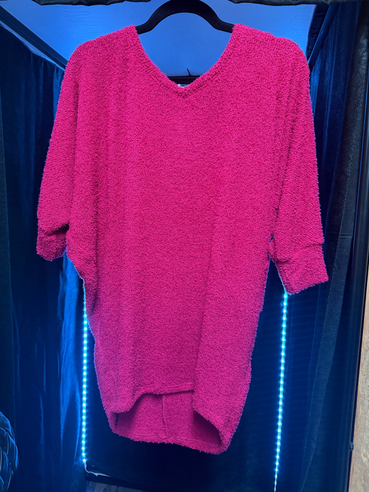 Lularoe Naomi- Small (Oversized)- Hot Pink Top