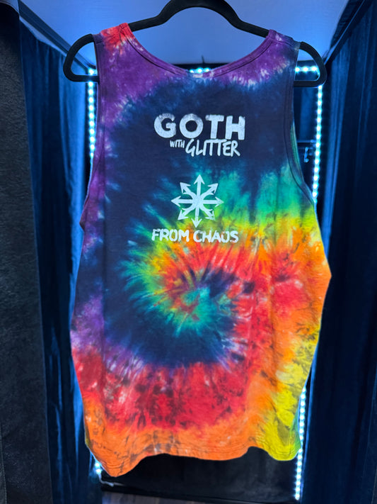 Gay Pride Don't Hide- Tie Dye Tank- Size XL