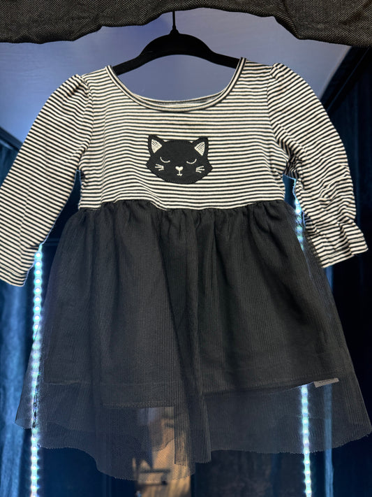Carters-Black Cat Dress Tulle Dress w/Bloomers- 6 months- #LILBAT10