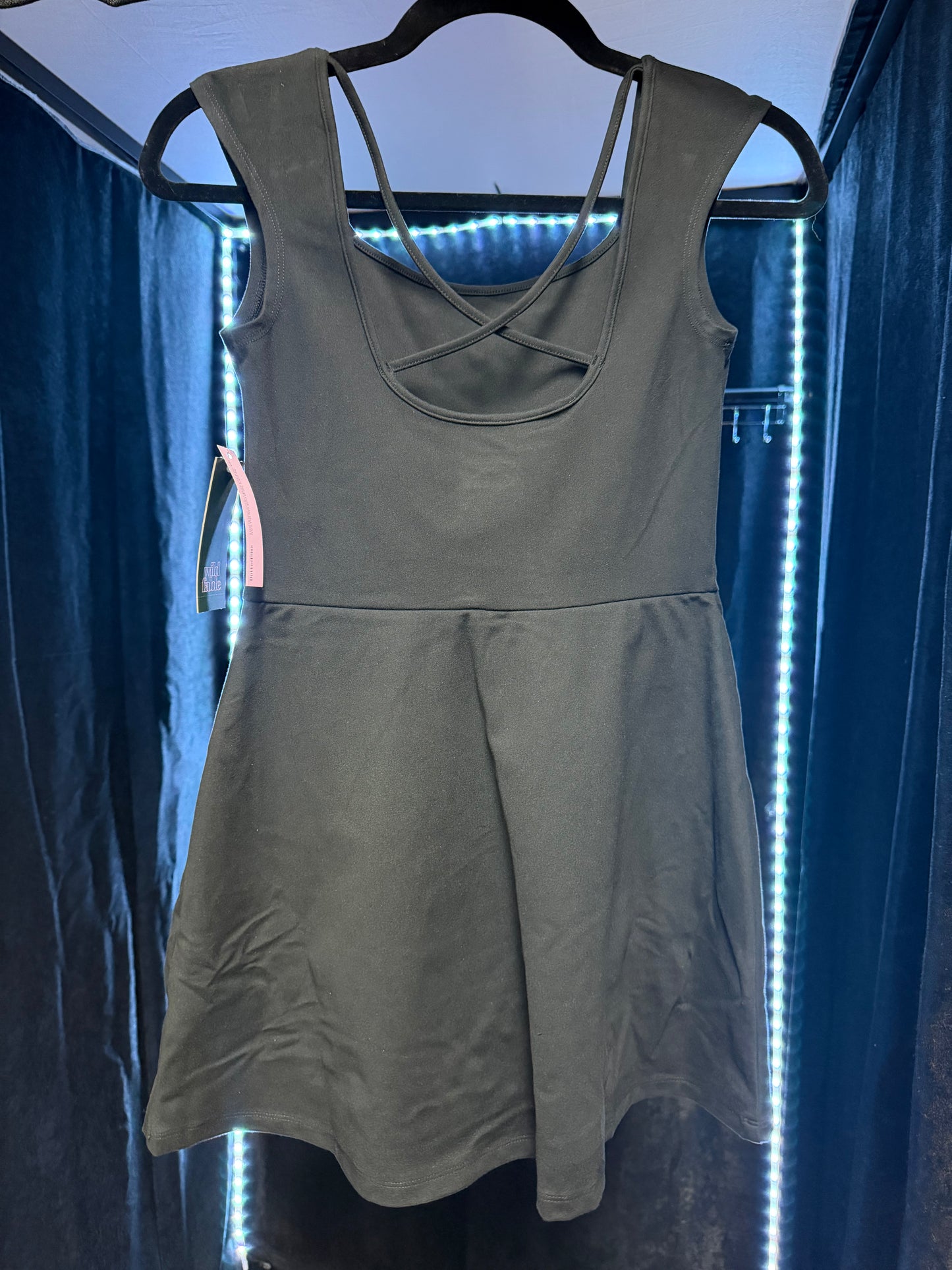 Wild Fable- Gothic Simple Short Black Dress